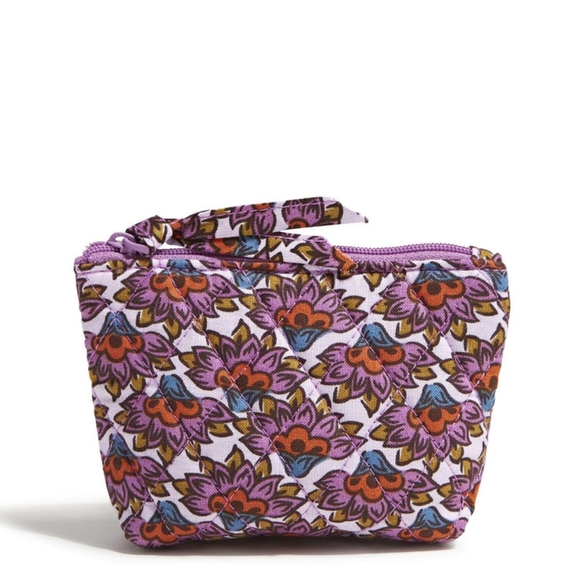 Vera Bradley Scaevola Fan Zip-Top Pouch - Picture 2 of 4